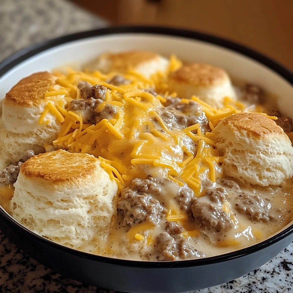 How to Make Biscuits Gravy Hashbrown Casserole