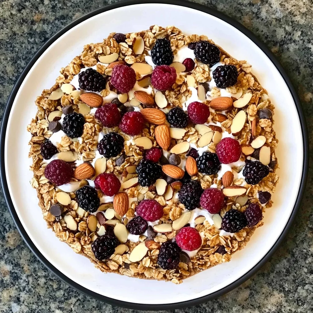 How to Make Granola Breakfast Pizza