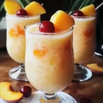 How to Make Iced Peach Colada