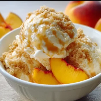 How to Make Peach Cobbler Ice Cream